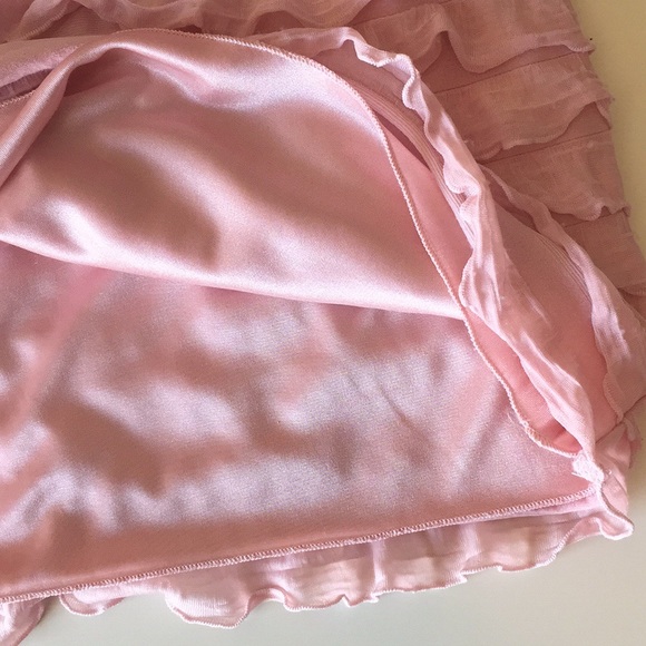 Pink Ruffle Mini Skirt - Picture 4 of 5